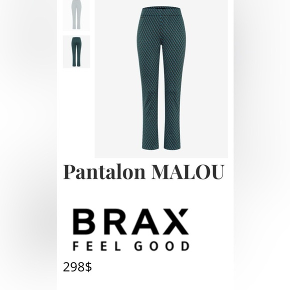 NEW, Brax Feel Good, Malou Pants, Finest Jersey, 26/32, Blue, Brown - Picture 3 of 14